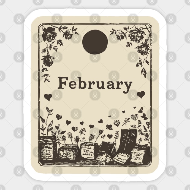 Vintage February Love Potions Sticker by TuncGK